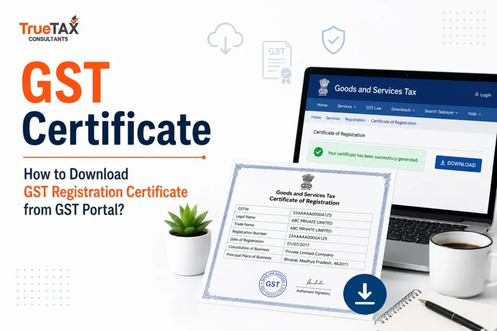 How to Download GST Registration Certificate from GST Portal
