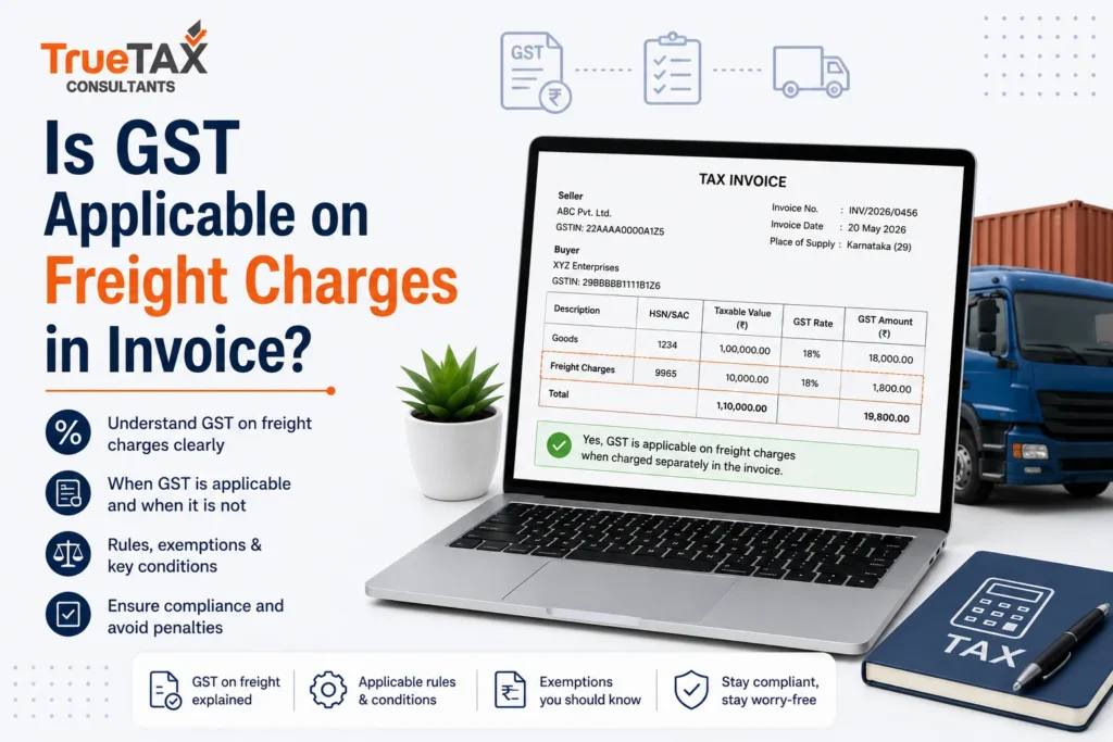 Is GST Applicable on Freight Charges in an invoice